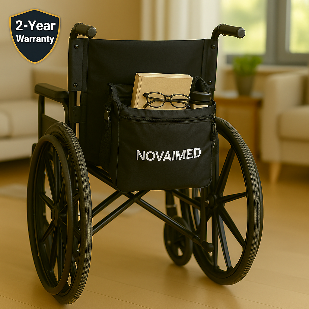 NovaiMed® Wheelchair Care Package – Full Bundle with Cushion, Blanket & Bag – Trusted by UK Care Homes